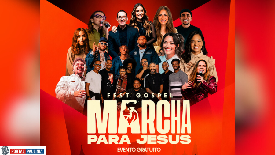 Fest Gospel 'Marcha Para Jesus' acontece neste sábado (06) em Campinas com entrada gratuita