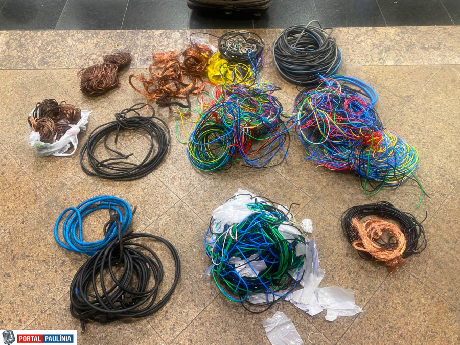 Ação Rápida da GCM de Paulínia Termina com Dois Presos e Quase 43 kg de Fios de Cobre Apreendidos
