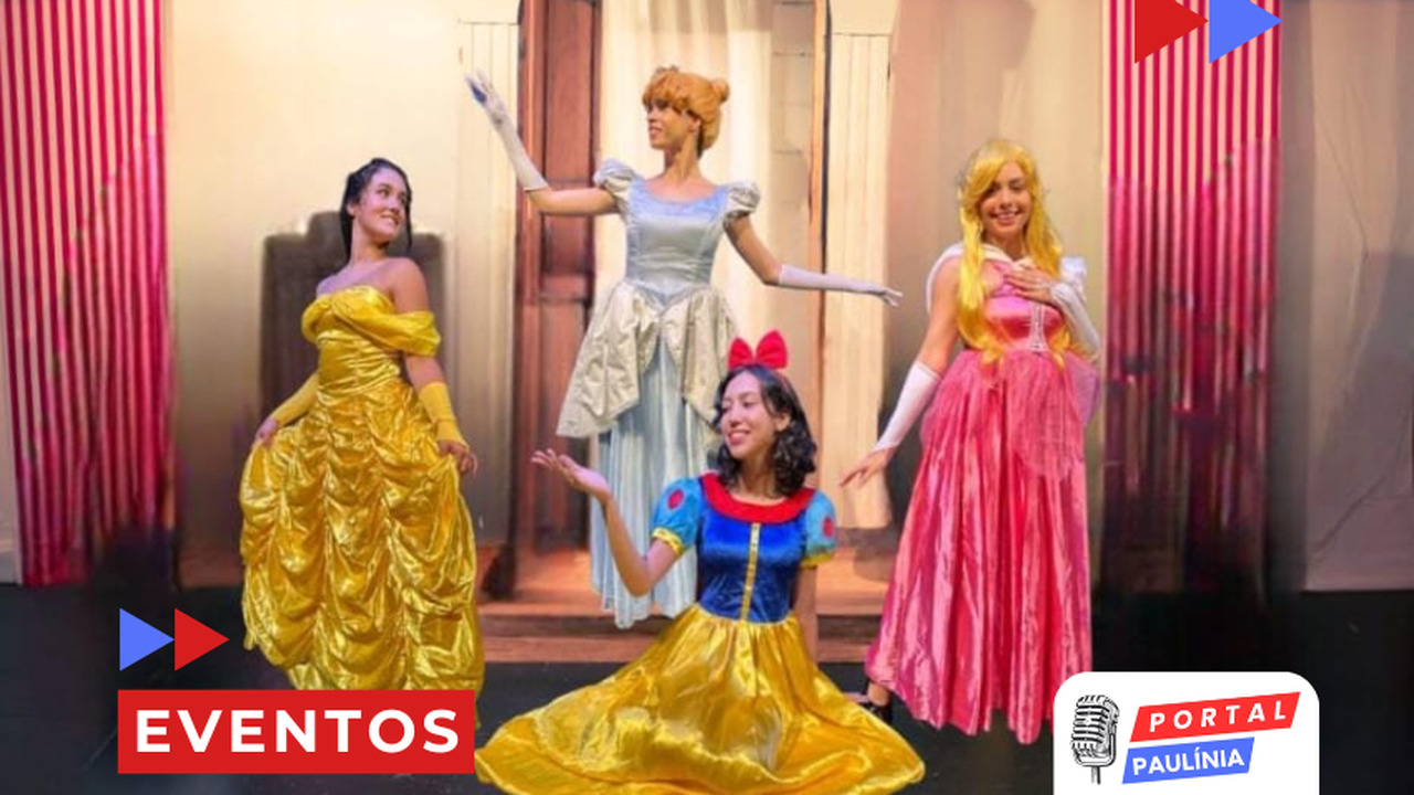 Teatro Ceart estreia espetáculo interativo ‘Chá Encantado com as Princesas’ em Paulínia
